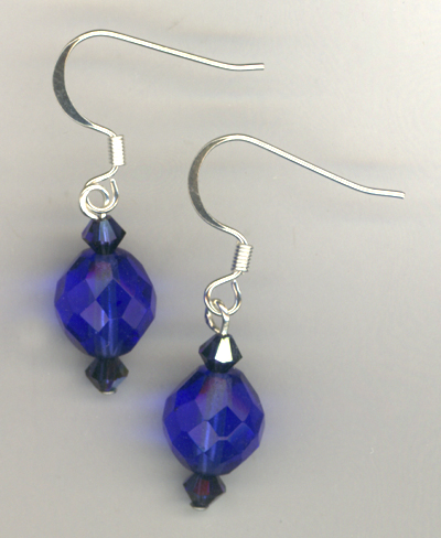 Sapphire Blue Sparkle Earrings