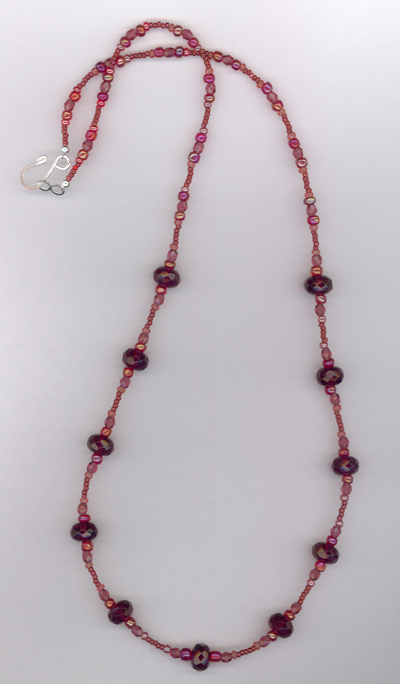 Fuchsia Crystal Sparkle Necklace