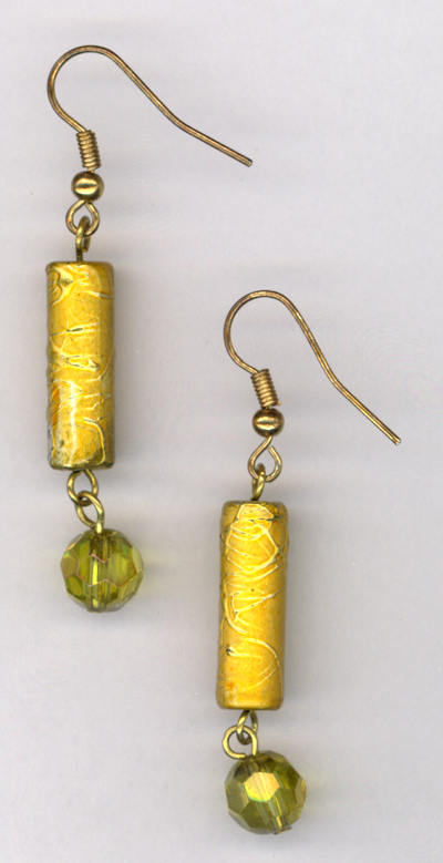 Light The Fire Gold Crystal Earring