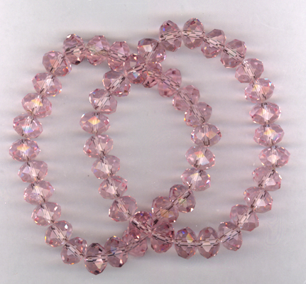 Pink Crystal Stretch Bracelets