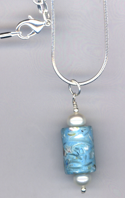 Sea Of Blue Pendant Necklace