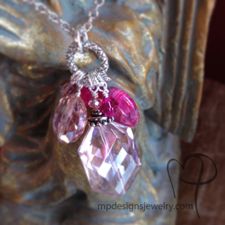 Pink Explosion! Charm Necklace
