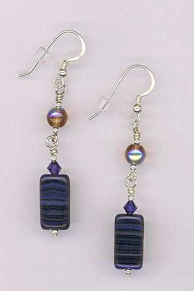 montana blue brown earrings