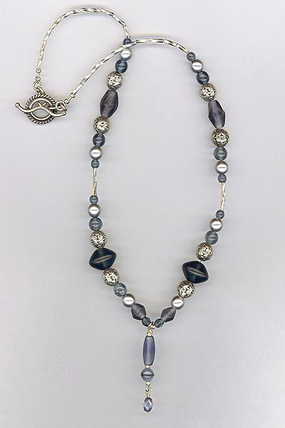 montana blue silver necklace