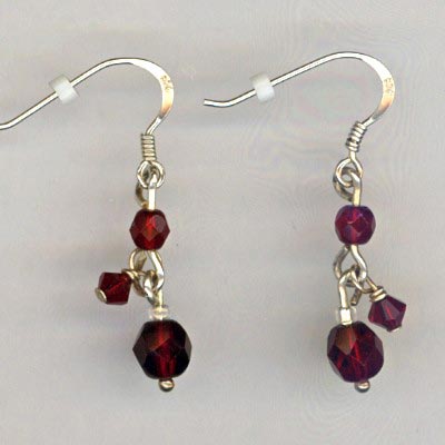 Red Crystal dangles