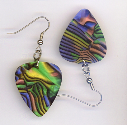 stained glass gp earrings